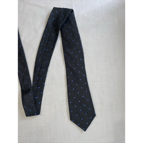 Michael Kors Dress Tie Men’s Size 58” Gray Dotted Silk Blend Designer - Picture 3 of 12